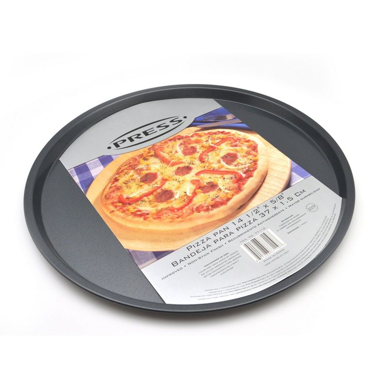 PRESS - Bandeja Redonda Molde para Pizza 37x1.5 cm PRESS 77110 - Gris