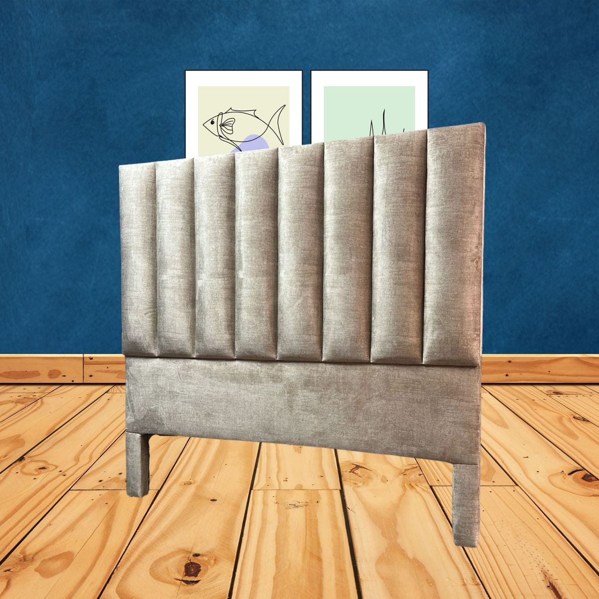 ESTILO Y CONFORT - Cabecero mónaco beige 140x125.