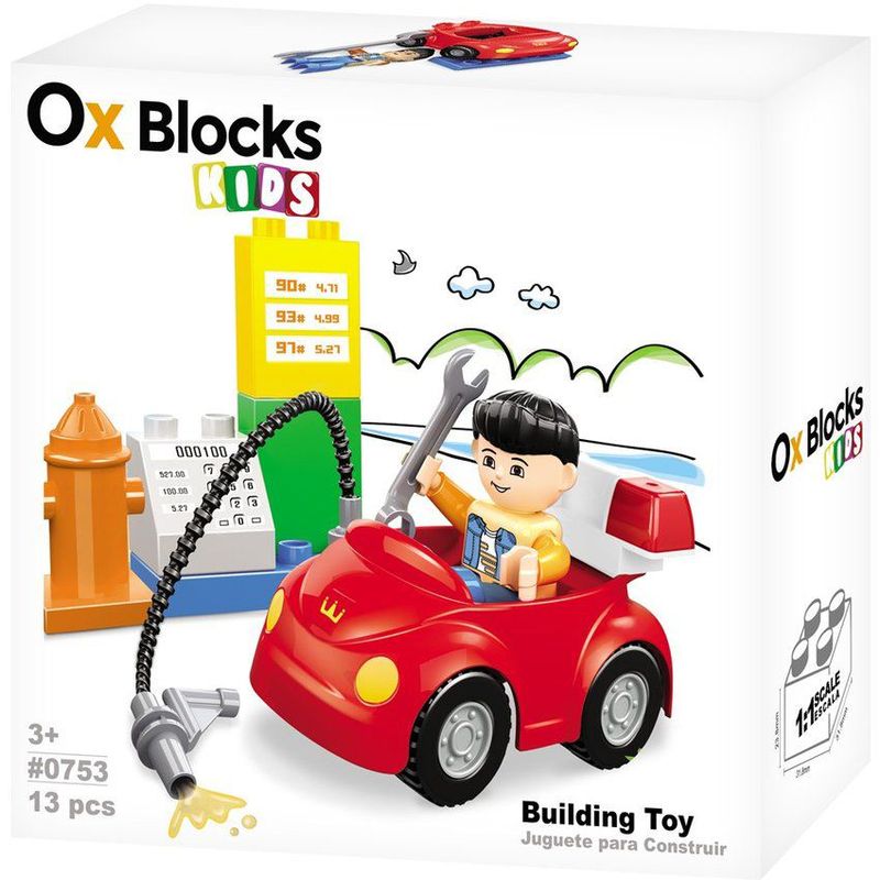 OX BLOCKS - Ox blocks kids estacion de gas 13pcs
