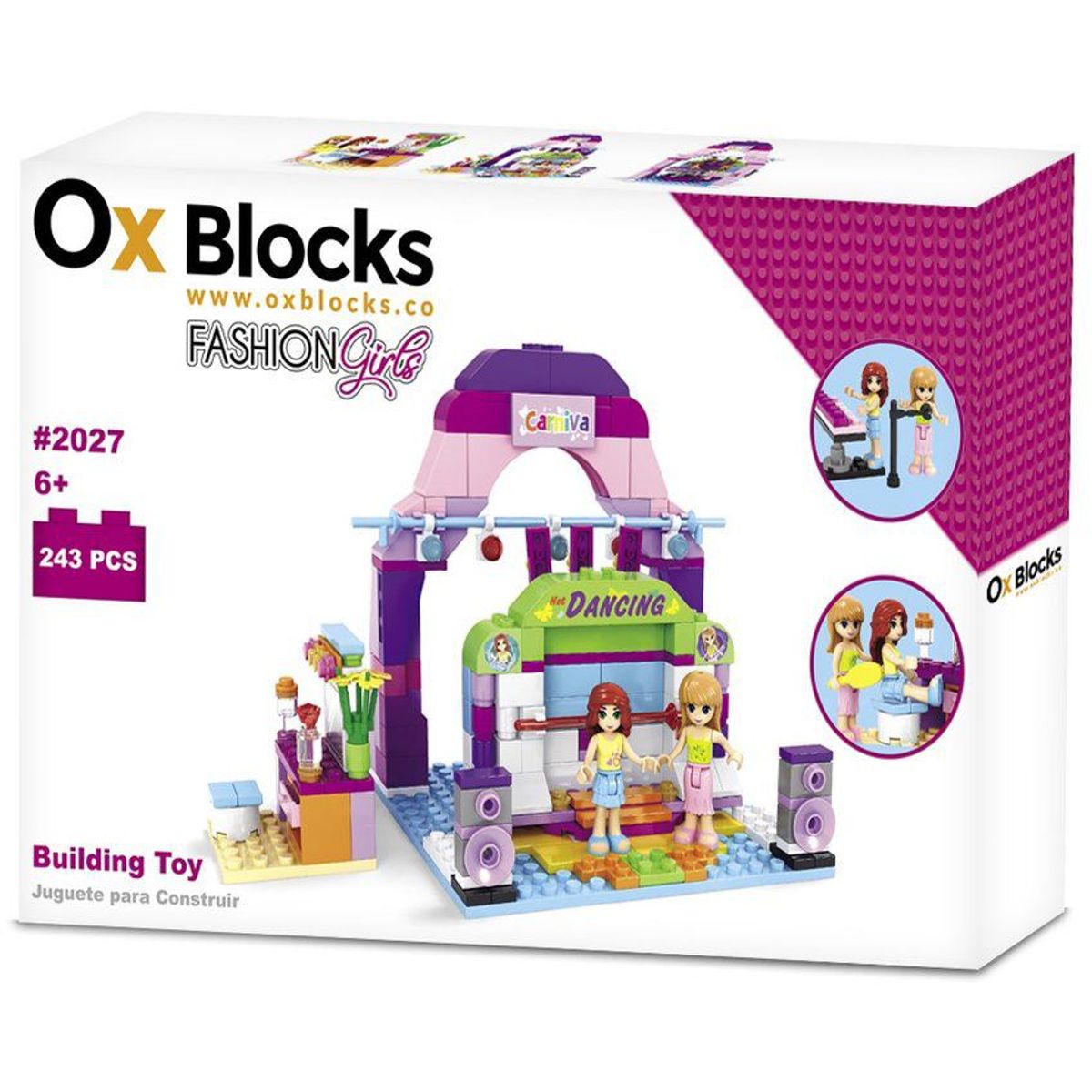 OX BLOCKS - Ox fashion girl juguete para construir 243 piezas