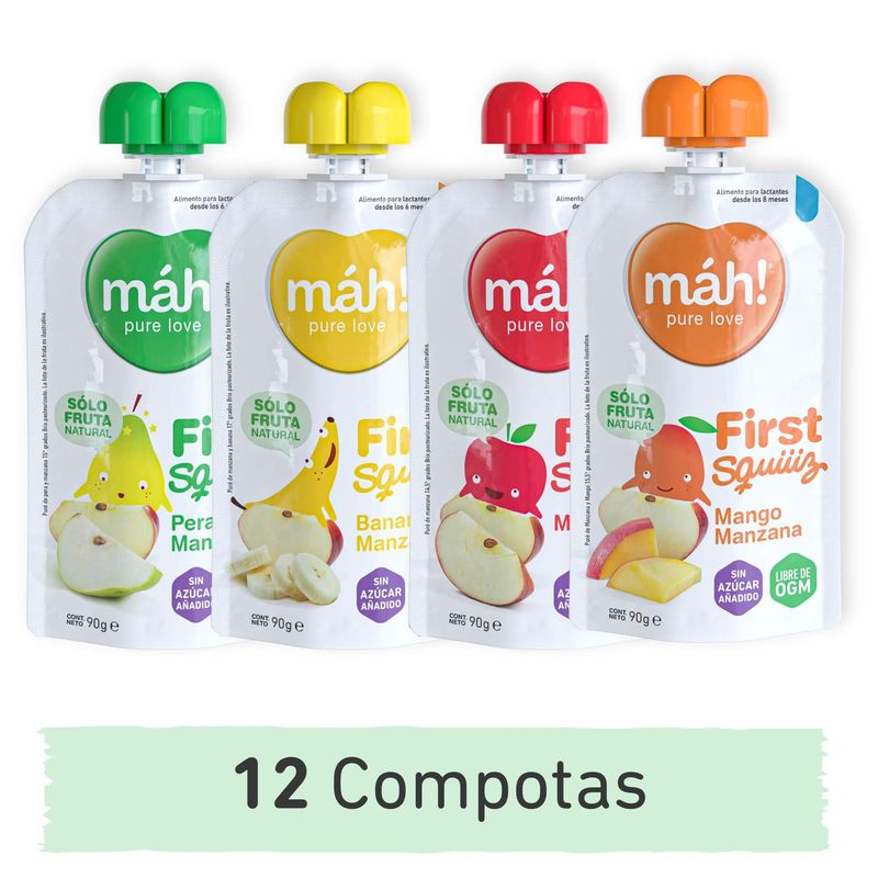MAH - Compotas Mah Pack Inicio - 12 unidades