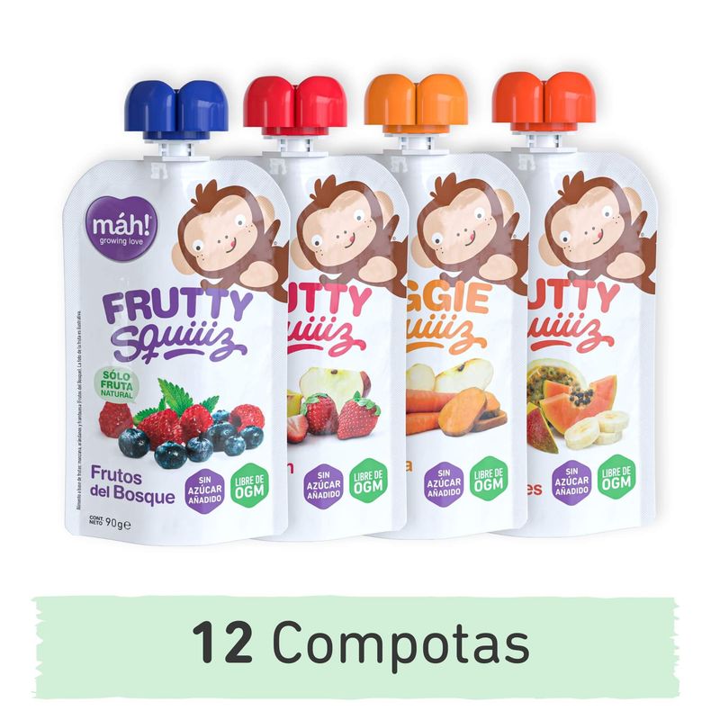 MAH - Compotas Mah Pack Continuación - 12 unidades