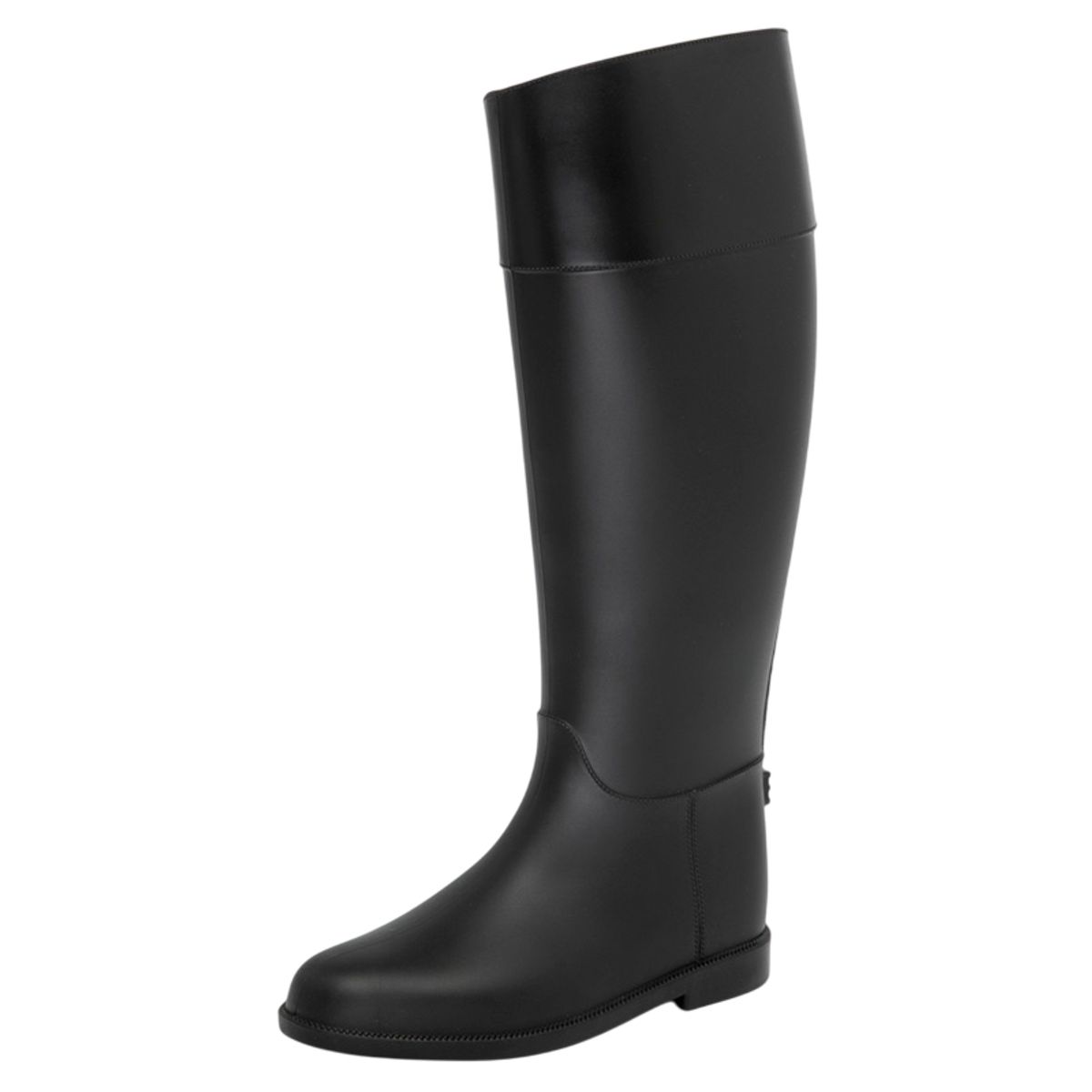 BOTTPLIE - Botas Lluvia Alta Impermeable Mujer Horse Riding - Negro