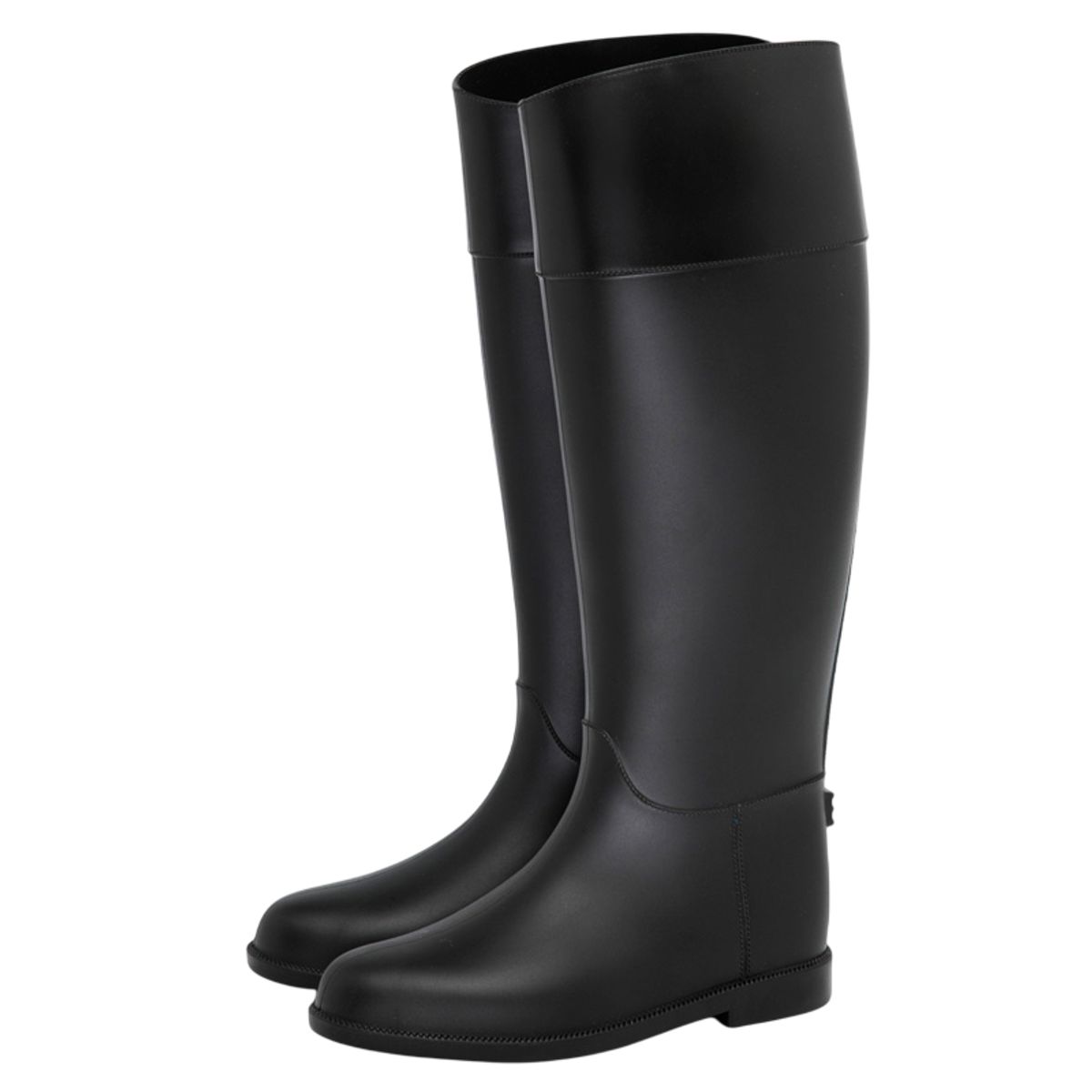 BOTTPLIE - Botas Lluvia Alta Impermeable Mujer Horse Riding - Negro