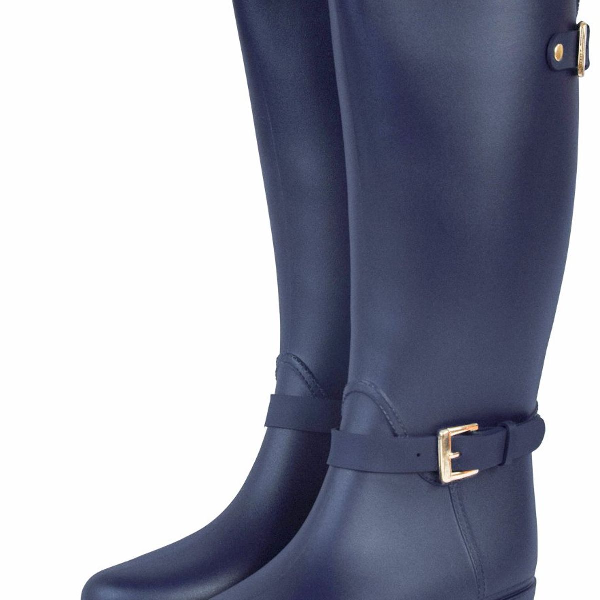 BOTTPLIE - Botas Lluvia Impermeable Mujer Eternity Twin Buckle -  Azul
