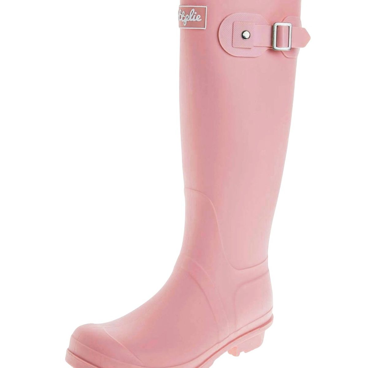 BOTTPLIE - Botas Lluvia Impermeable Mujer Wellington - Rosado Matte