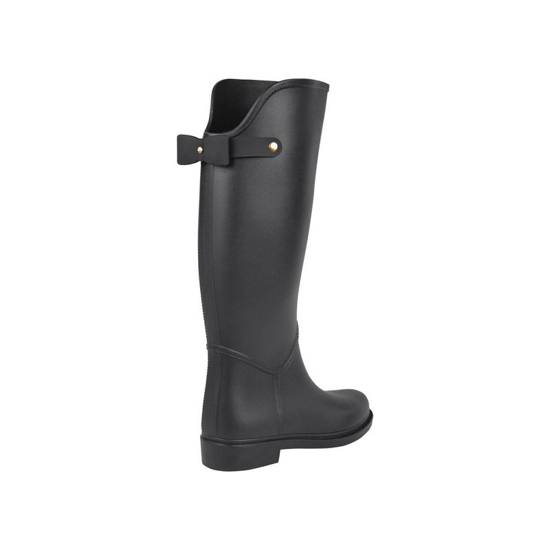BOTTPLIE - Botas Lluvia Impermeable Golden Bowtie - Negro
