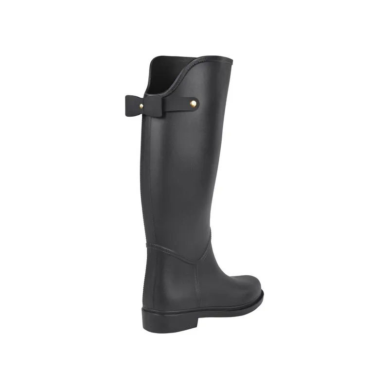 BOTTPLIE - Botas Lluvia Impermeable Golden Bowtie - Negro