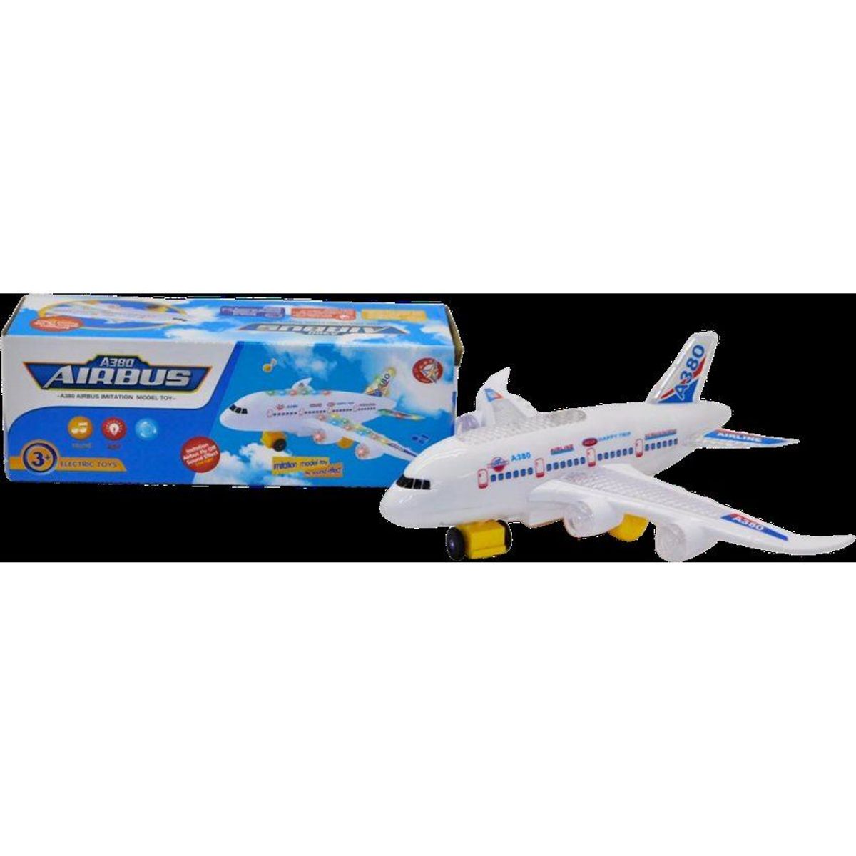 GENERICO - Avión transporte juguete luces sonido movimiento niños bebe