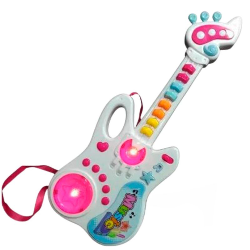 GENERICO - Guitarra juguete luces sonido niños regalo instrumento