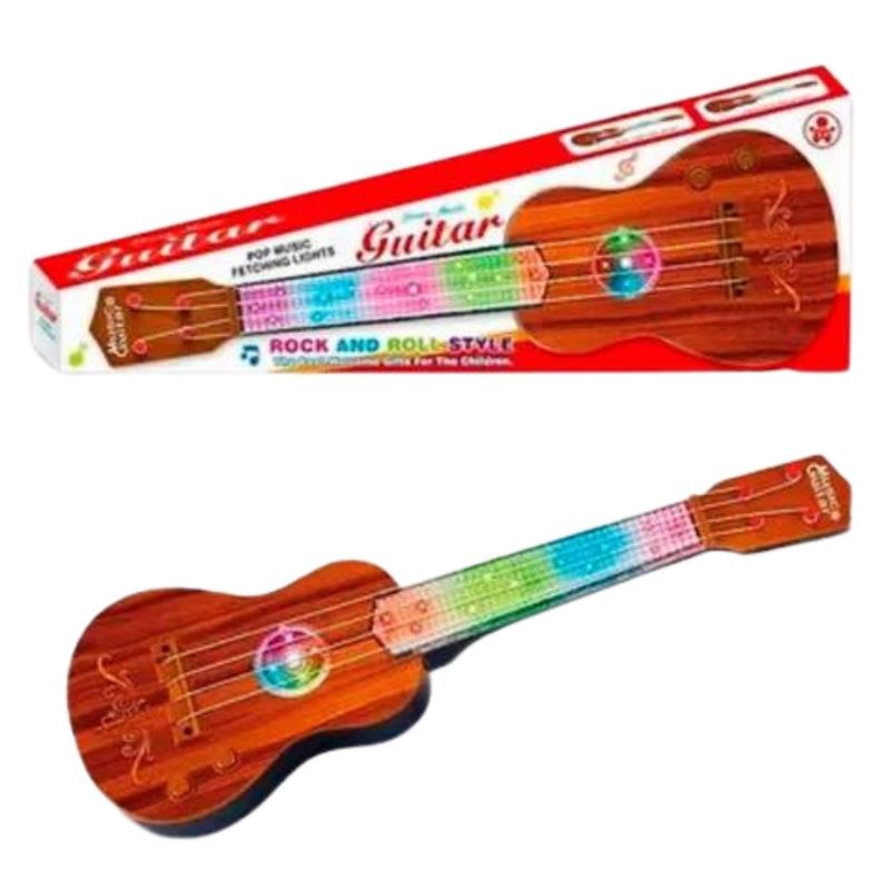 MAZUGI - Guitarra juguete luces sonido niños regalo instrumento