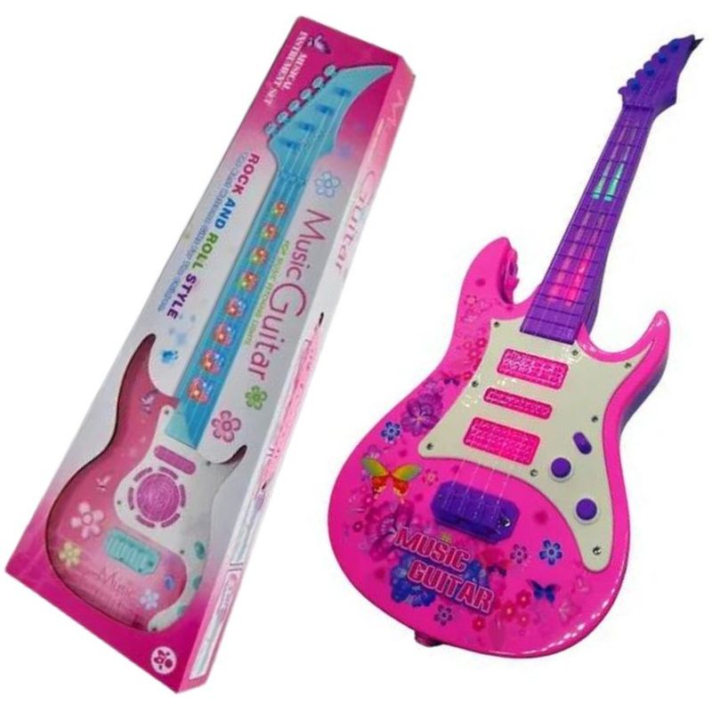 MAZUGI - Guitarra juguete luces sonido niños regalo instrumento