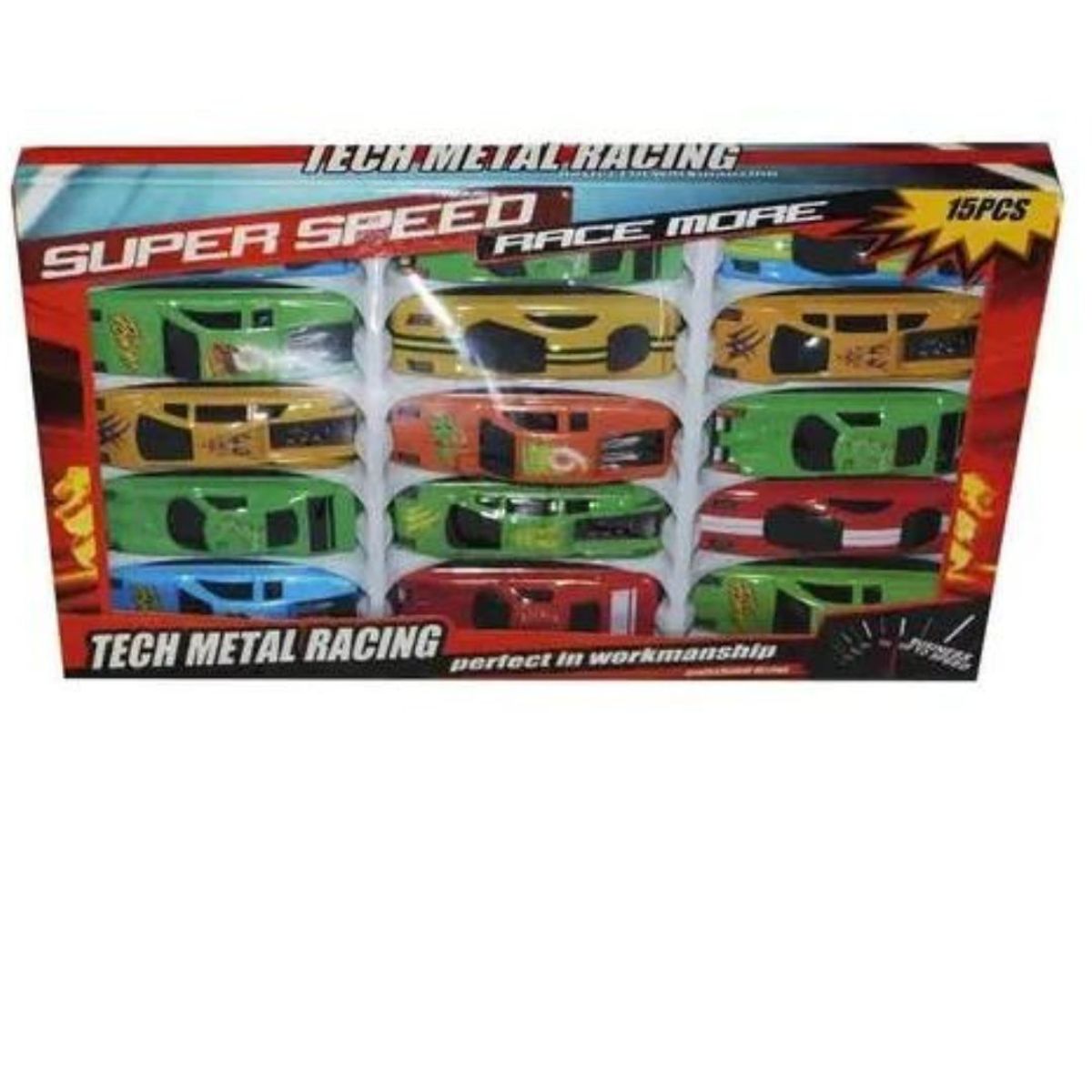 GENERAL - Carros colección carreras x 15  autos juguetes niños