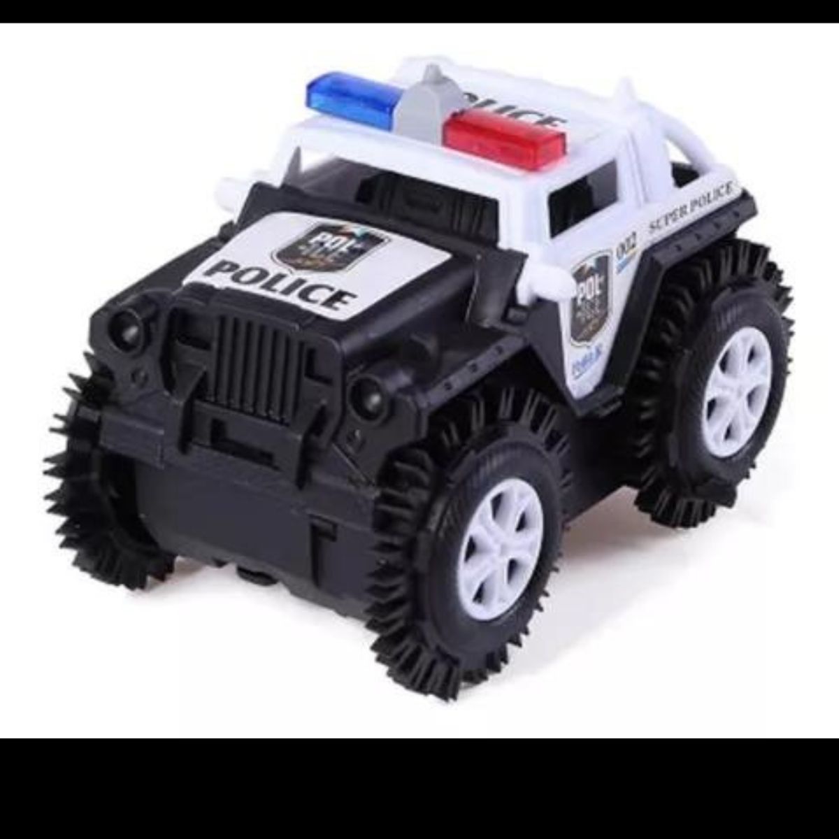GENERAL - Carro policia jeep bugi 4x4 juguete loco auto con luces