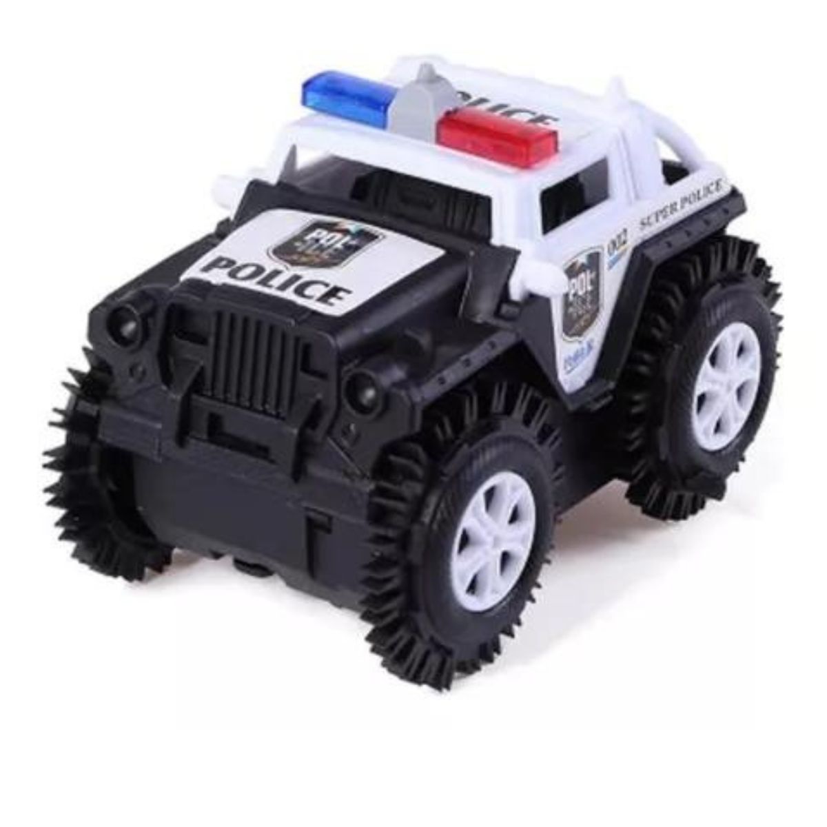 GENERAL - Carro policia jeep bugi 4x4 juguete loco auto con luces