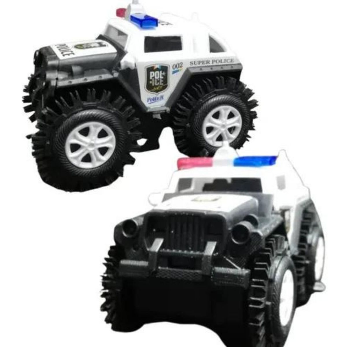 GENERAL - Carro policia jeep bugi 4x4 juguete loco auto con luces
