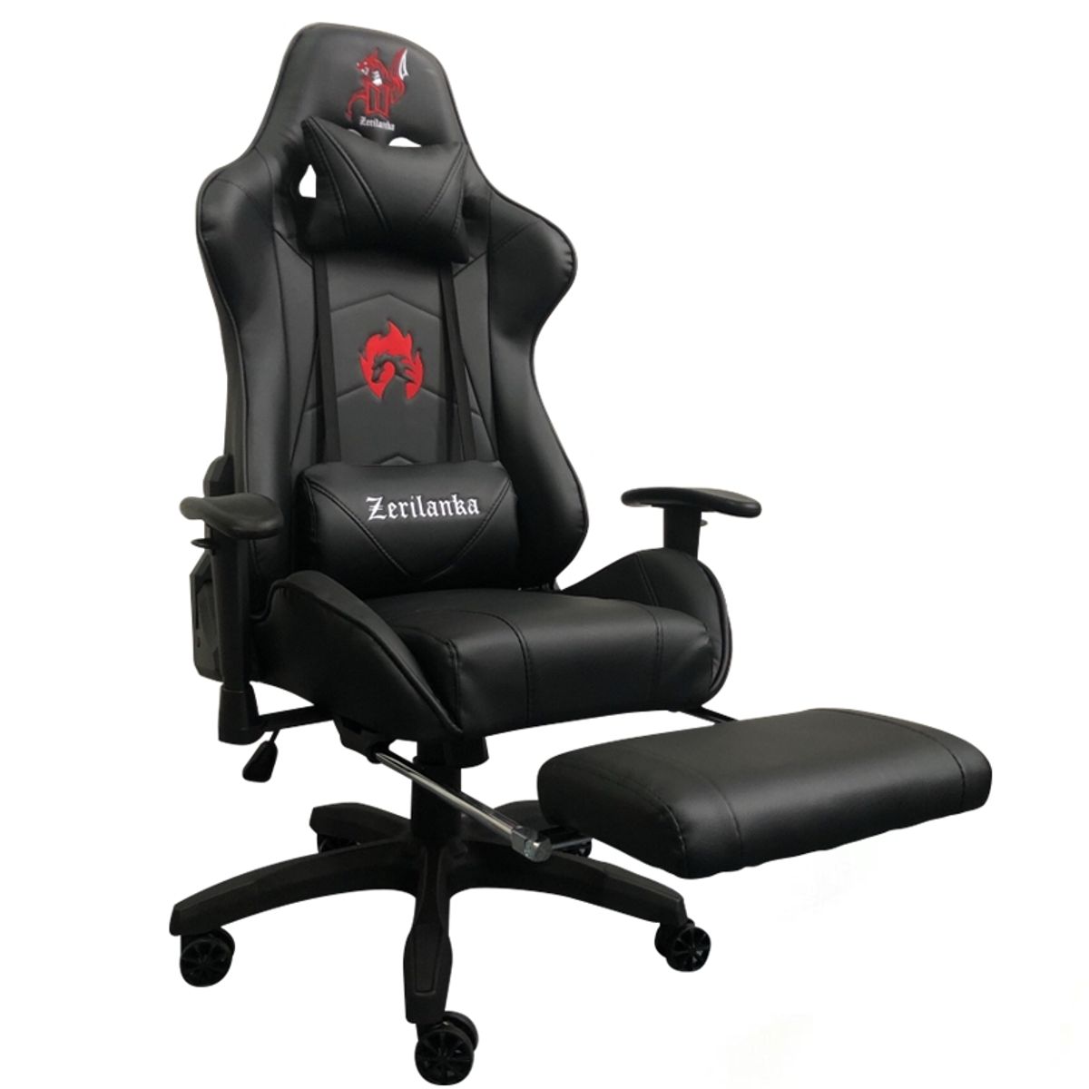 ZER - Silla Gamer Reclinable Ergonomica Profesional Premium Kitsune Negra