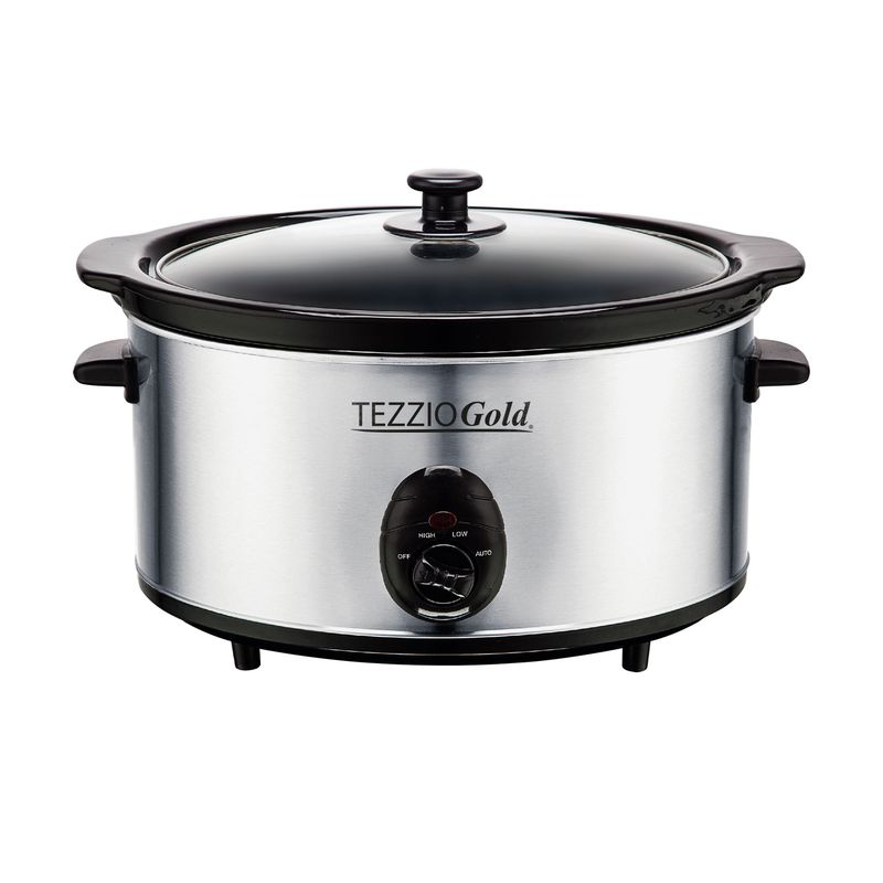 TEZZIO - Olla de coccion lenta slow cooker 3.5 litros