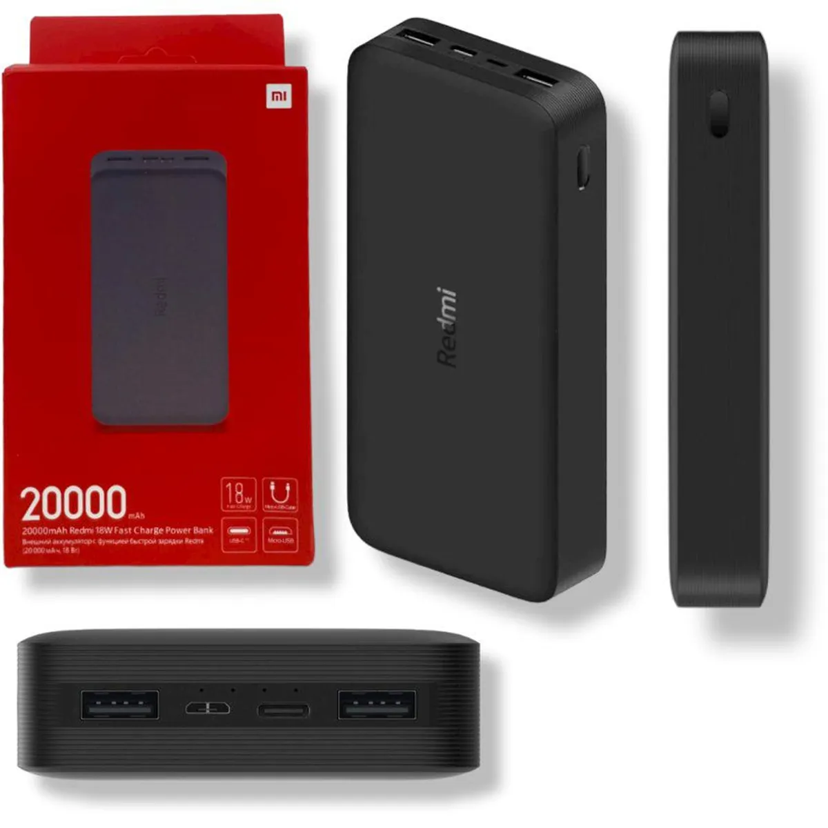 XIAOMI - Xiaomi Power Bank Redmi 18w 20000mah Carga Rápida Original