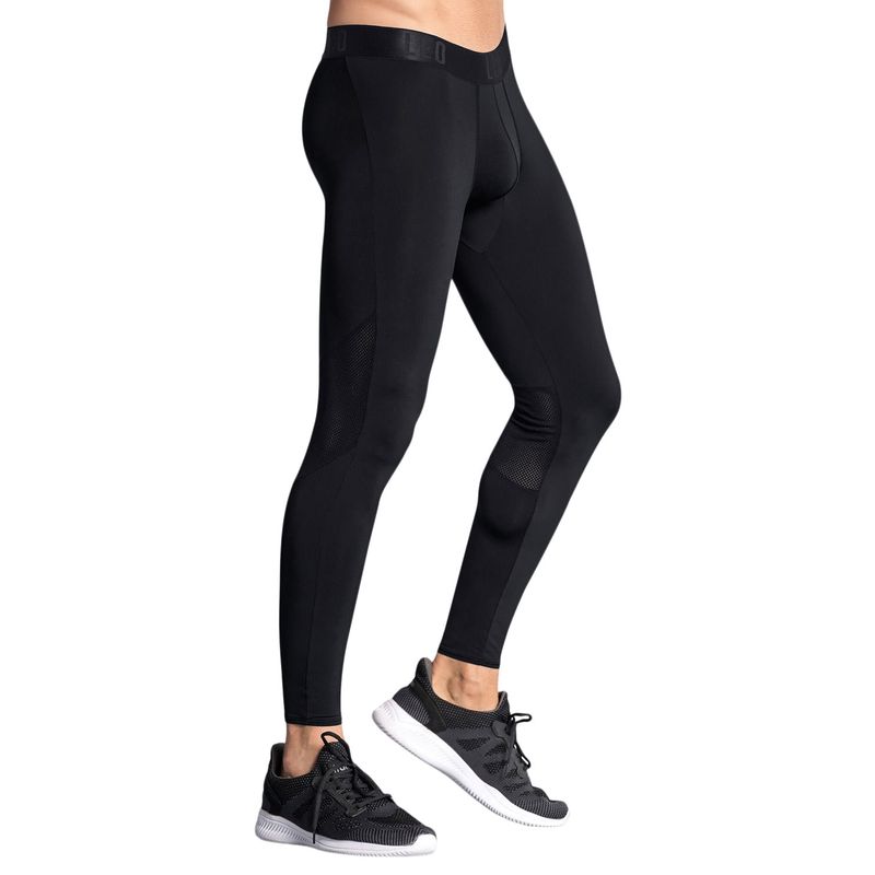 LEO - Licra deportiva en microfibra con mallas transpirables para hombre.