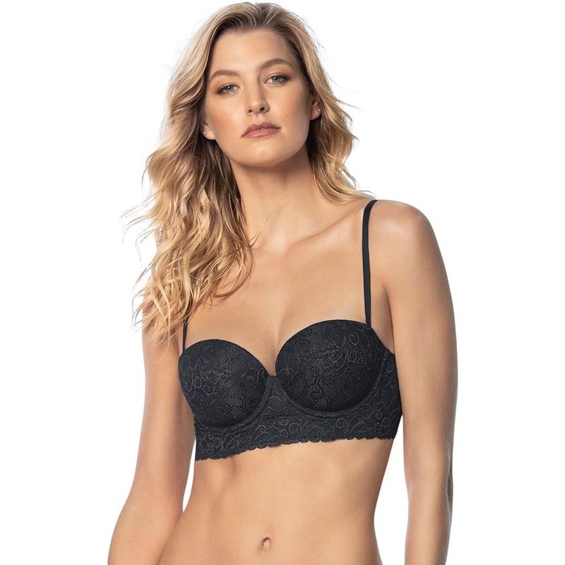 LEONISA - Brasier balconet de encaje con realce incorporado
