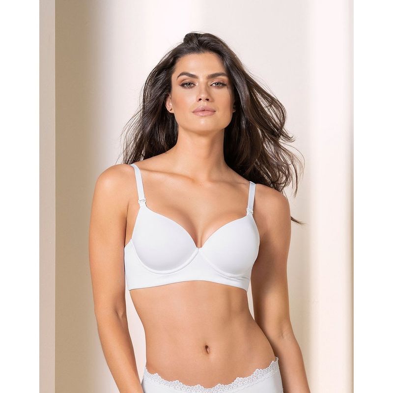 LEONISA - Brasier triangular de realce alto copa lisa