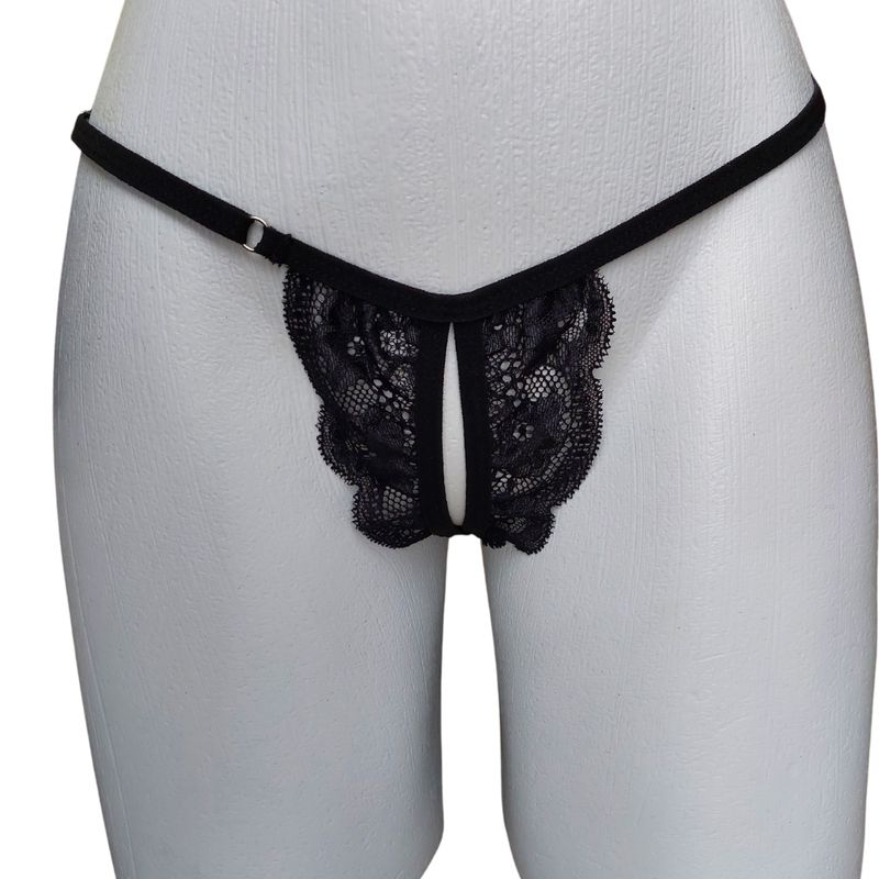 GENERICO - Tanga francesa en encaje para mujer negra