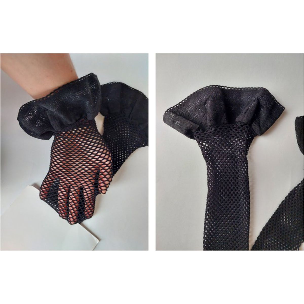 GENERICO - Medias malla para liguero negro