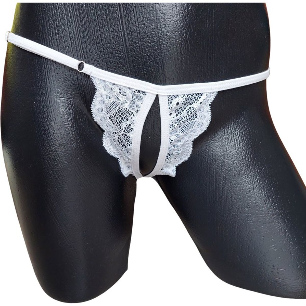 GENERICO - Tanga francesa en encaje para mujer x 3 unidades Rojo negro y blanco