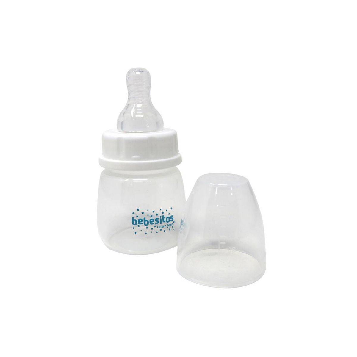 BEBESITOS - Biberón 2 oz, tetero de 60 ml con chupo prime