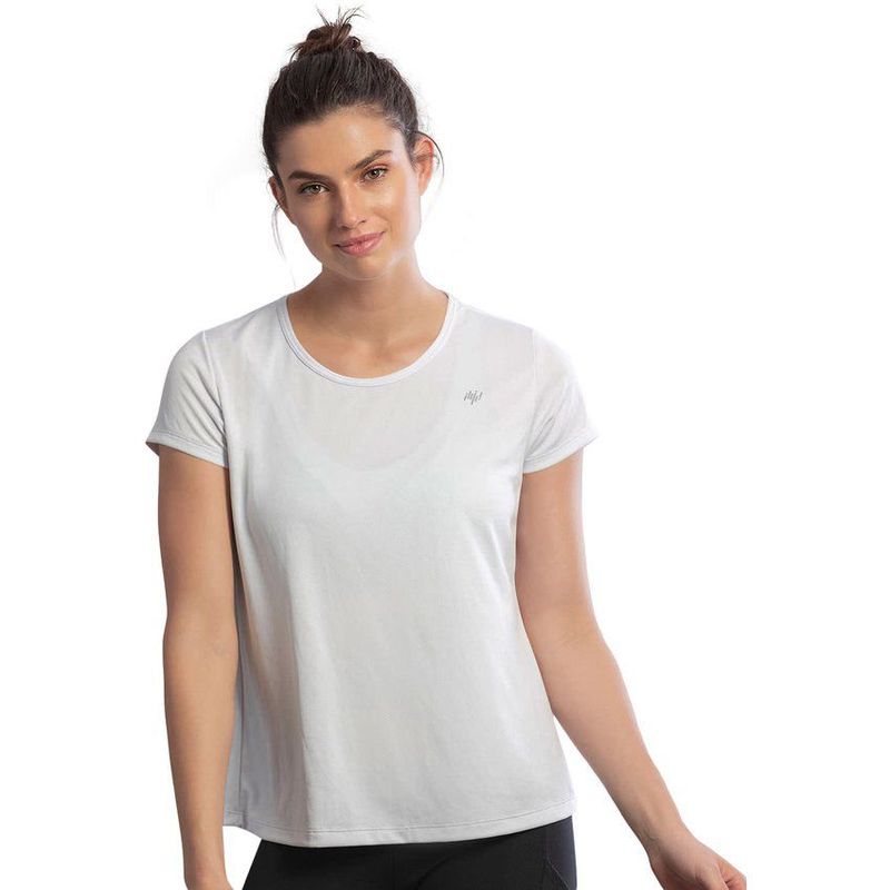 LEONISA - Camiseta deportiva de secado rápido y silueta semiajustada.