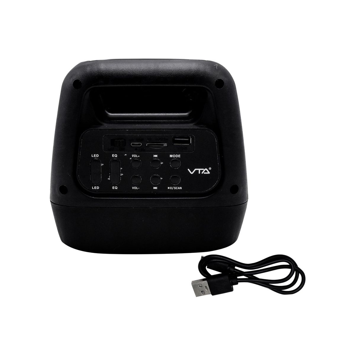 VTA - Parlante recargable 12w luces audio rítmicas TWS VTA