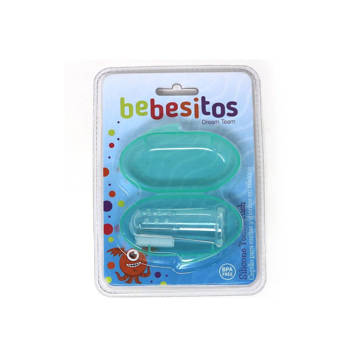 BEBESITOS - Cepillo de dedo en silicona para encías y dientes del bebé