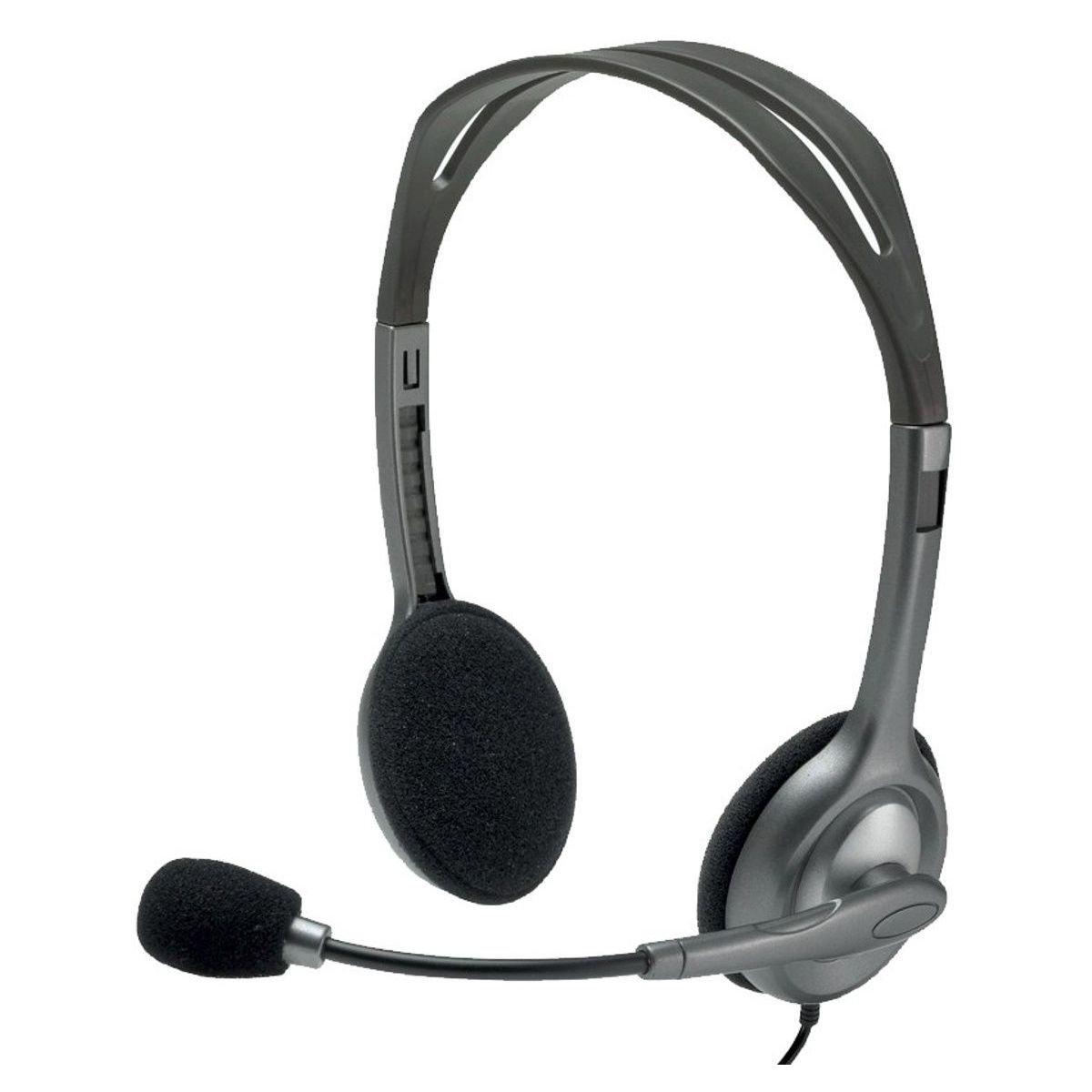LOGITECH - Diadema Estéreo Logitech H111 Micrófono Supresión De Ruidos - Gris-