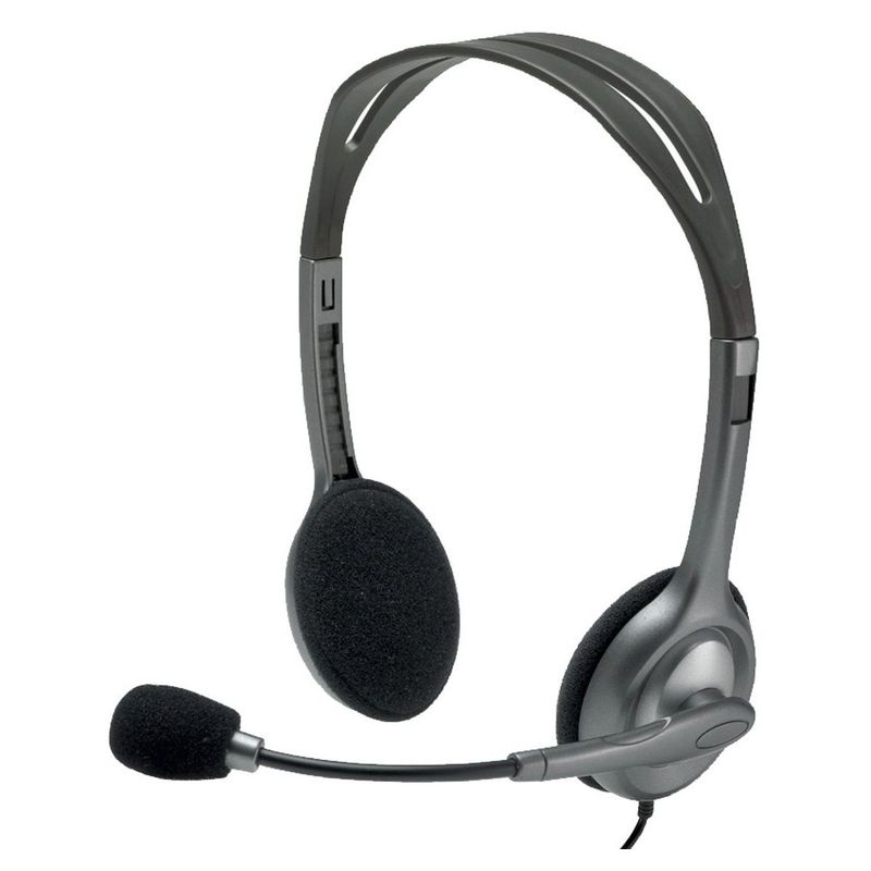LOGITECH - Diadema Estéreo Logitech H111 Micrófono Supresión De Ruidos - Gris-