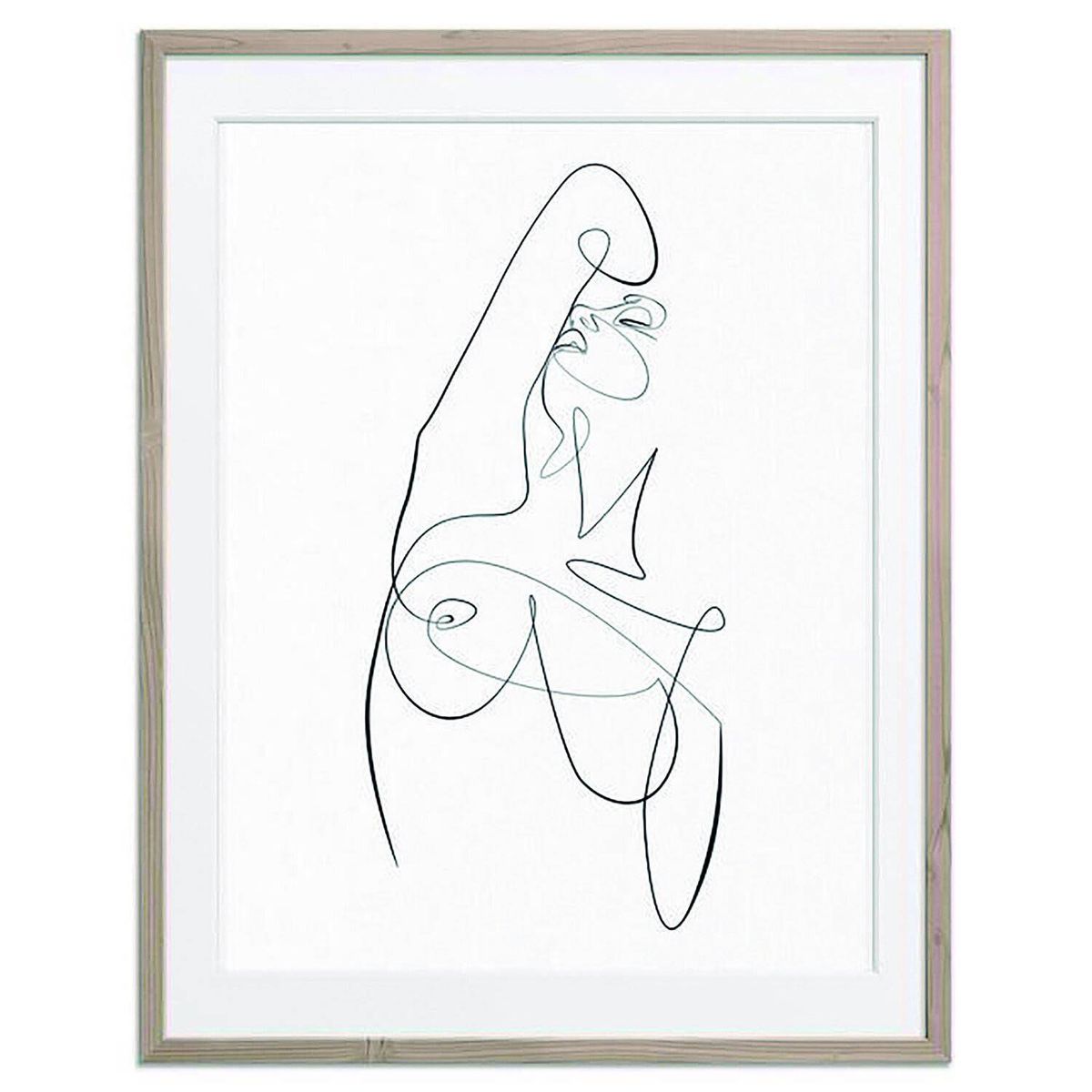 DE CASA - Cuadro mujer desnuda líneas
