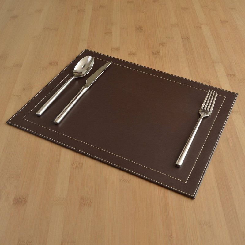 DE CASA - Set x 4 individuales napoles café