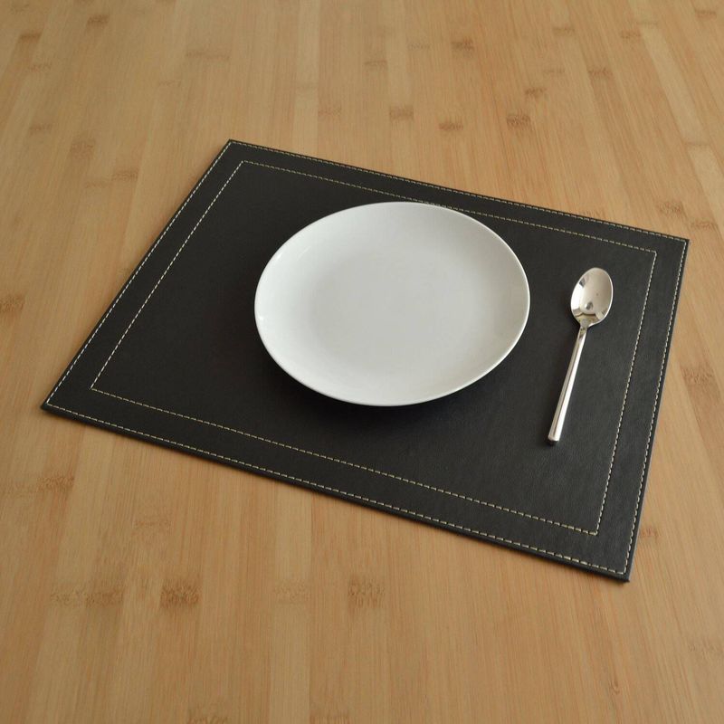 DE CASA - Set x 4 individuales napoles negro