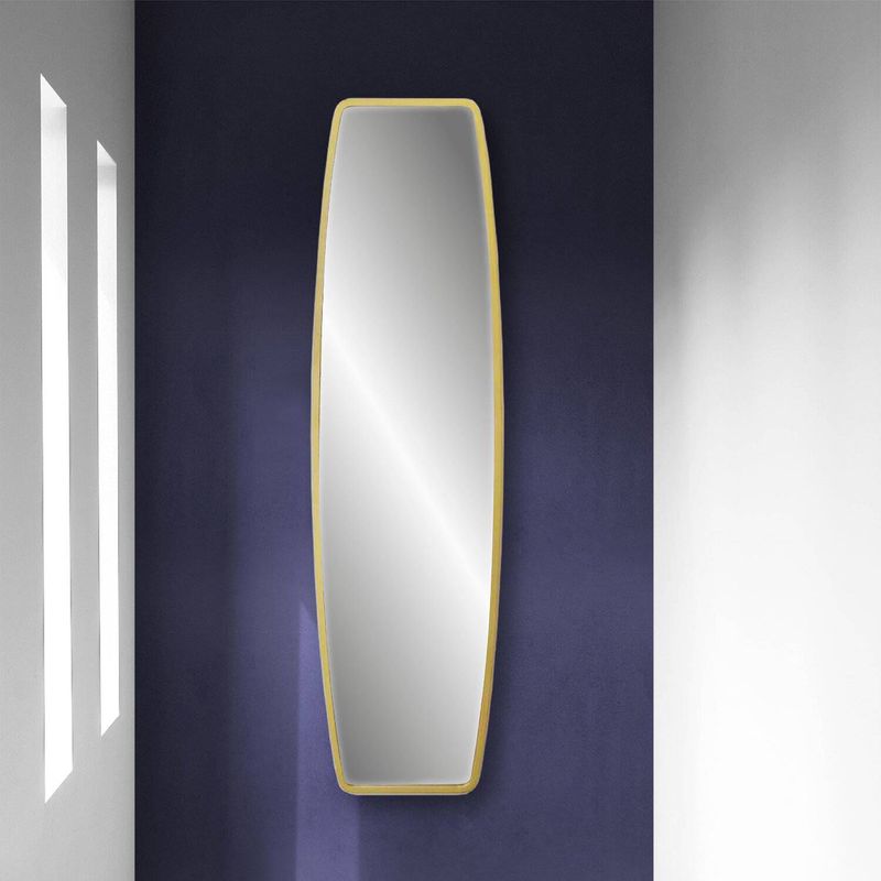 DE CASA - Espejo de pared - mdf - semioval vertical dorado