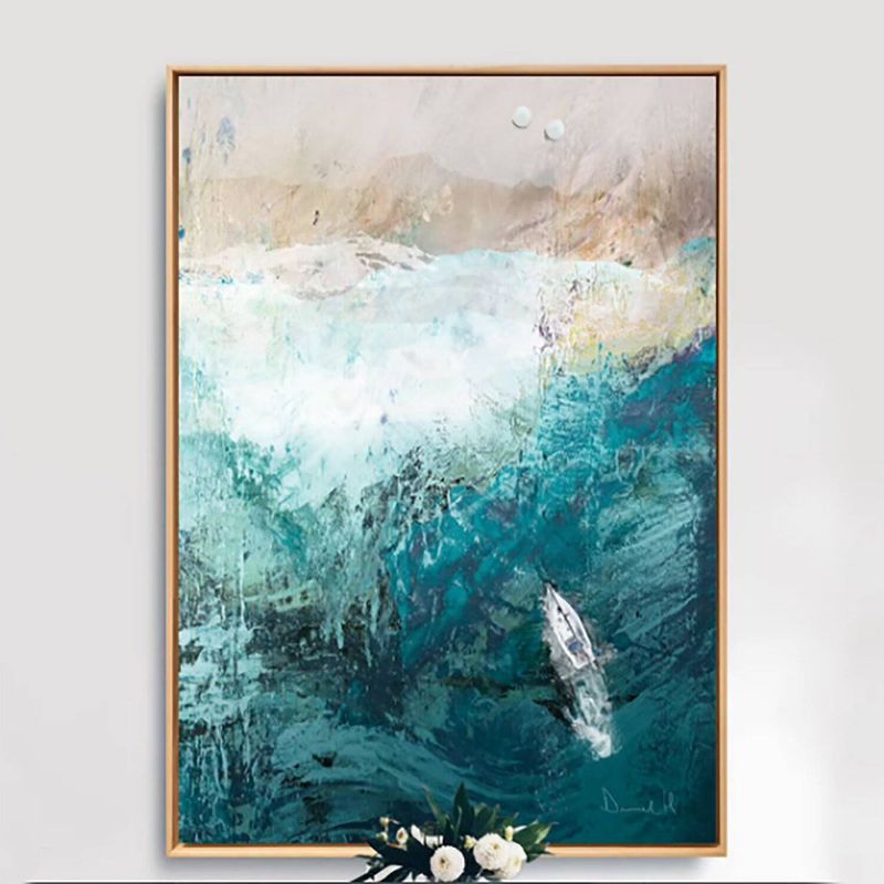 DE CASA - Cuadro canvas Playa Drone 80 x 60 cm