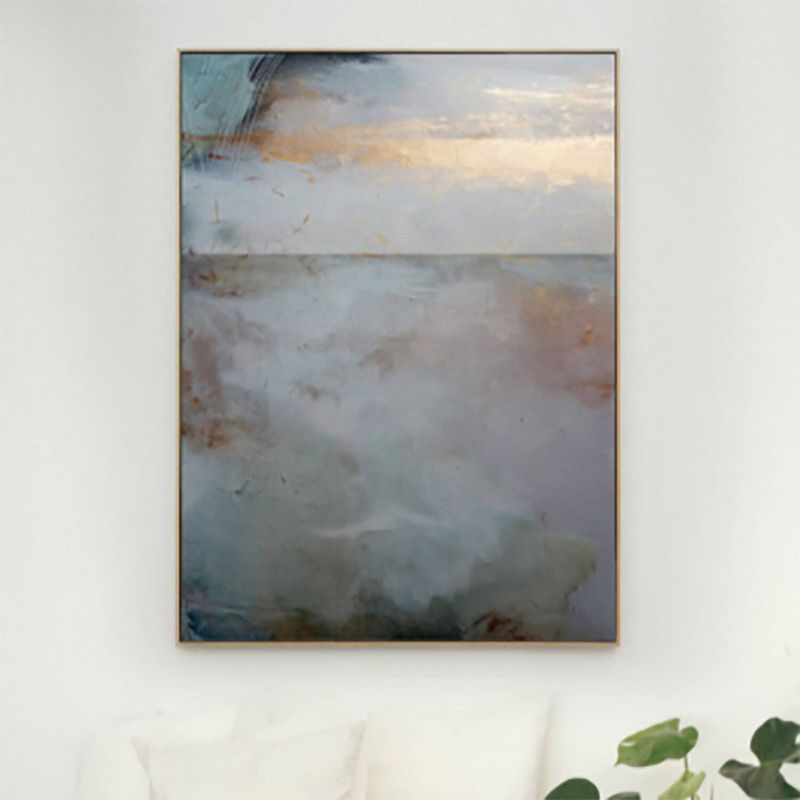 DE CASA - Cuadro canvas mar bronce 80 x 60