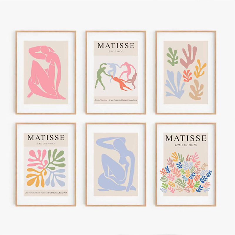 DE CASA - Set x 6 cuadros matisse