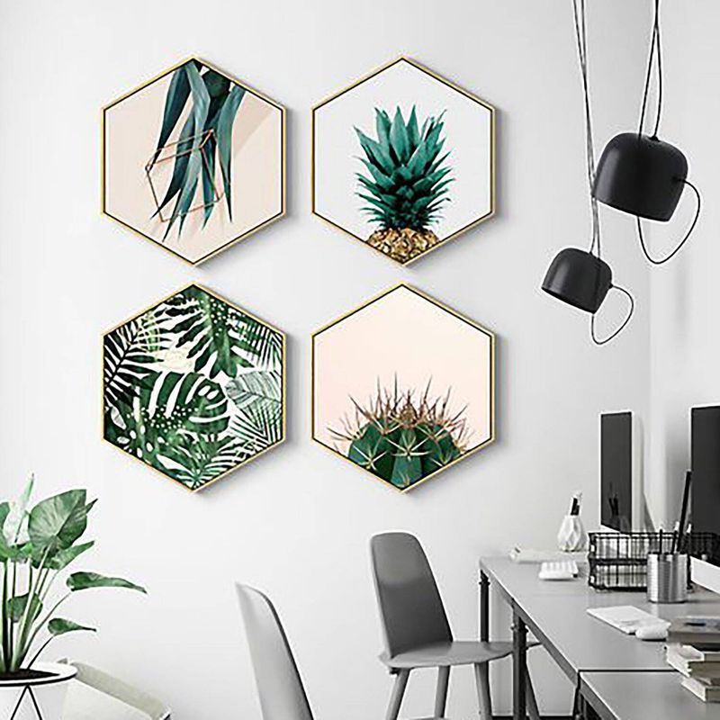 DE CASA - Set x 4 cuadros hexa