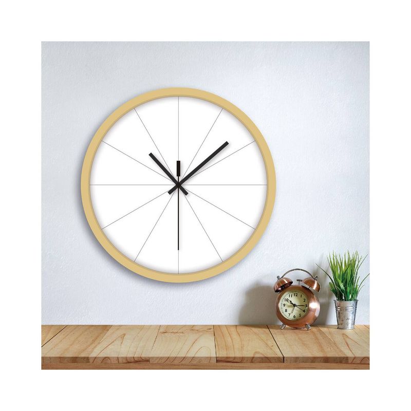 DE CASA - Reloj Wow Decasa de 30 cms de diámetro - Moderno - Negro y Madera.