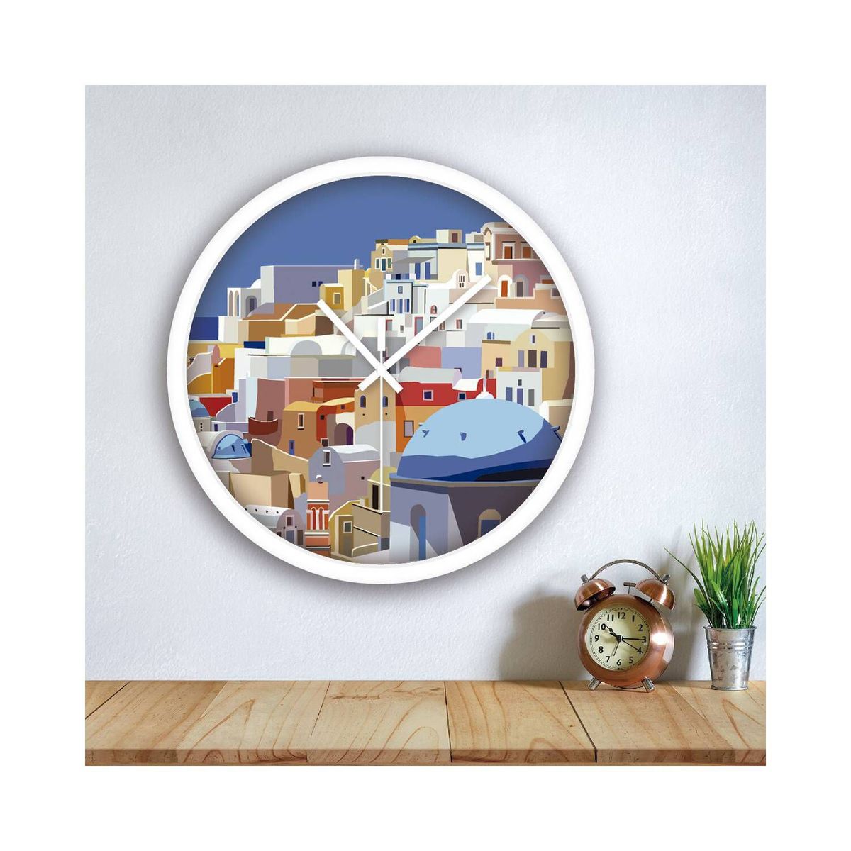 DE CASA - Reloj impreso mikonos