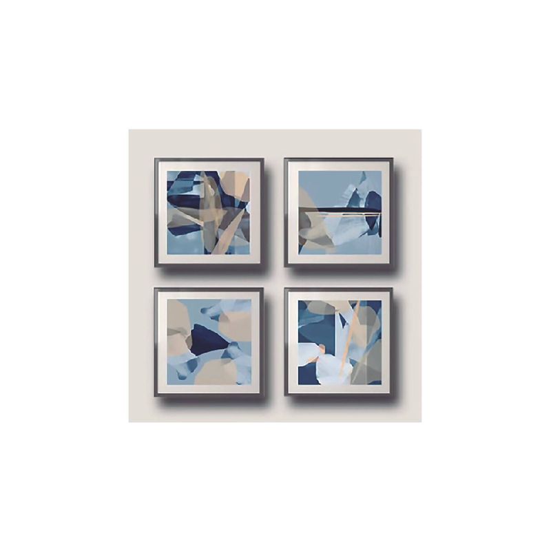 DE CASA - Set x 4 cuadros hojas eucalipto