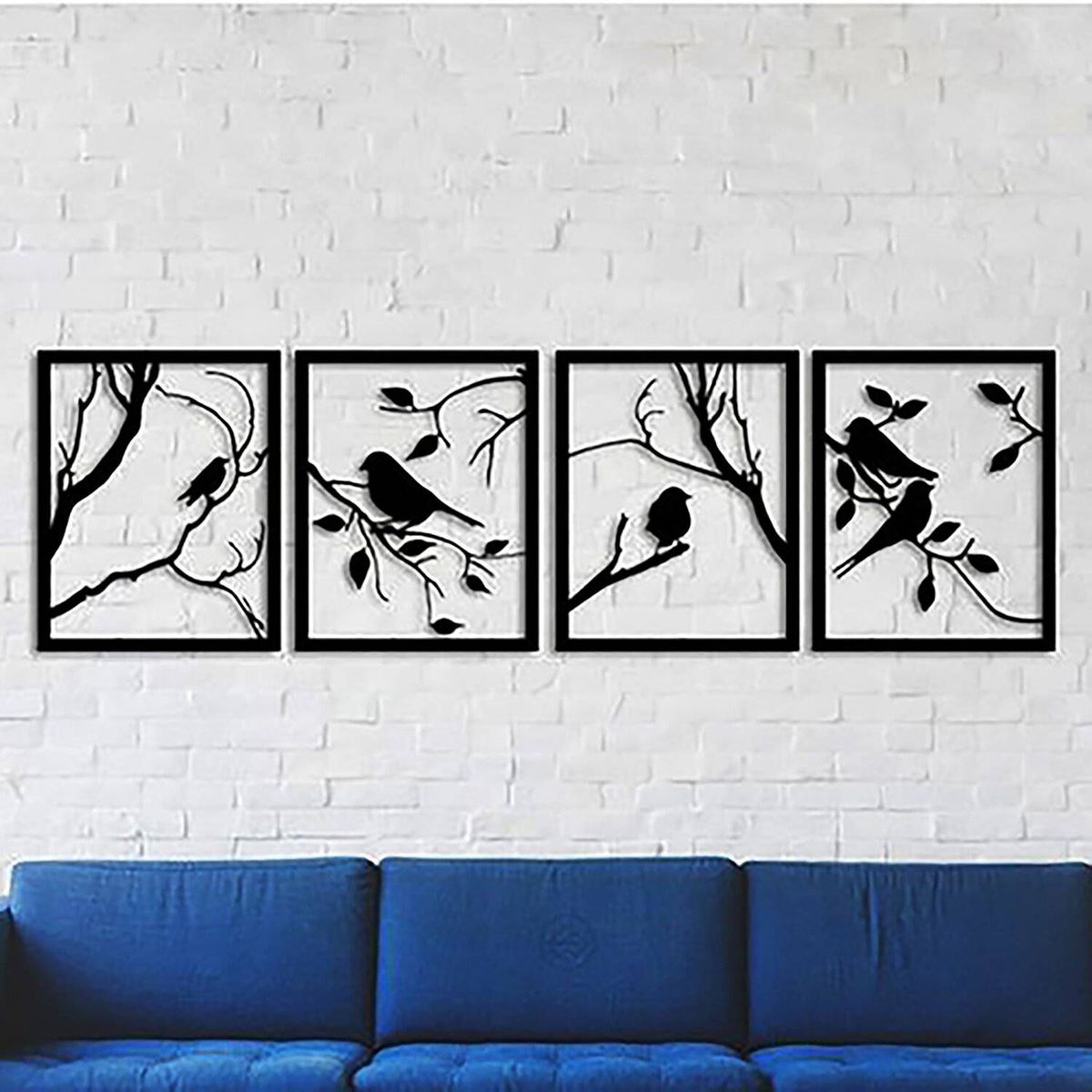 DE CASA - Set aplique calado pajaros x 4