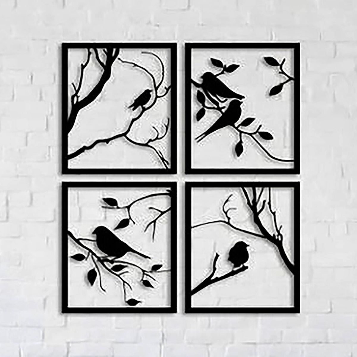 DE CASA - Set aplique calado pajaros x 4