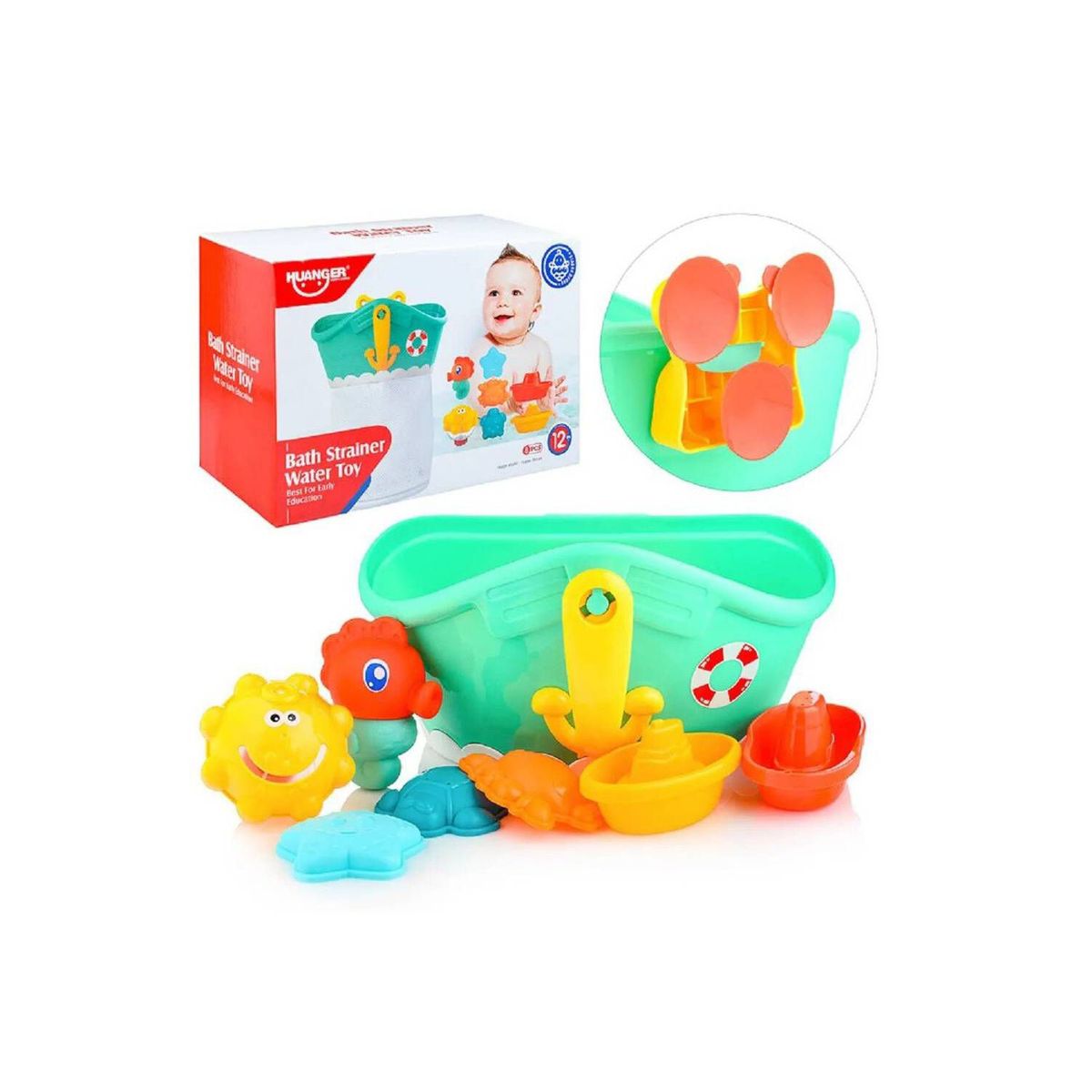 HUANGER - Kit de juguetes para baño y playa huanger