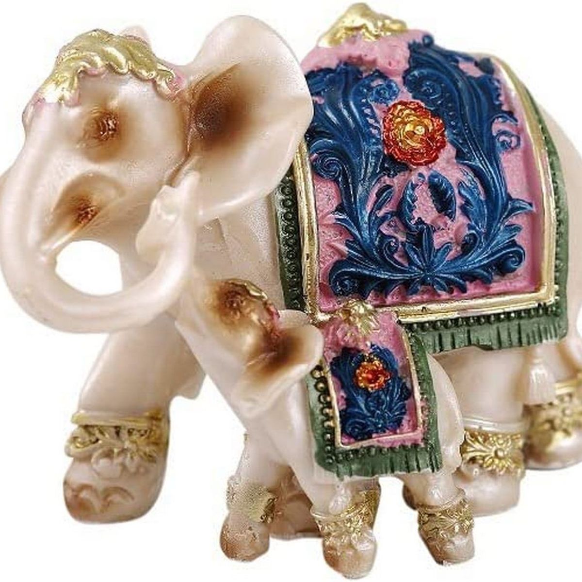 DAYOSHOP - Elefante Duo Beige Decoración Prosperidad Protecci Dayoshop